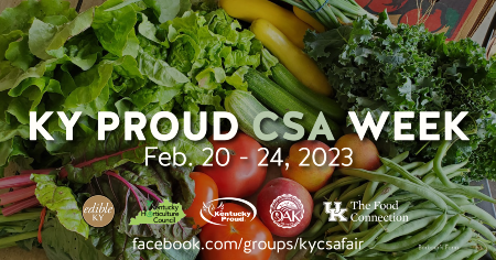 KY Proud CSA Week Graphic - Vegetable CSA Share