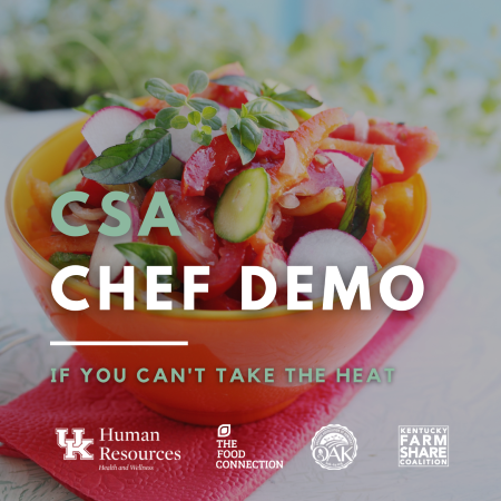 UK Health and Wellness CSA Chef Demo Image